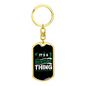 It'S Hunting Thing Keychain Stainless Steel or 18k Gold Dog Tag Keyring-Express Your Love Gifts