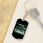 It'S Hunting Thing Keychain Stainless Steel or 18k Gold Dog Tag Keyring-Express Your Love Gifts