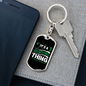 It'S Hunting Thing Keychain Stainless Steel or 18k Gold Dog Tag Keyring-Express Your Love Gifts