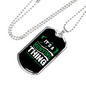 It'S Hunting Thing Necklace Stainless Steel or 18k Gold Dog Tag 24" Chain-Express Your Love Gifts
