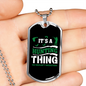 It'S Hunting Thing Necklace Stainless Steel or 18k Gold Dog Tag 24" Chain-Express Your Love Gifts