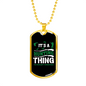 It'S Hunting Thing Necklace Stainless Steel or 18k Gold Dog Tag 24" Chain-Express Your Love Gifts
