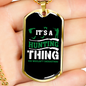 It'S Hunting Thing Necklace Stainless Steel or 18k Gold Dog Tag 24" Chain-Express Your Love Gifts