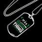 It'S Hunting Thing Necklace Stainless Steel or 18k Gold Dog Tag 24" Chain-Express Your Love Gifts