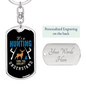 It'S Hunting You Don'T Understand Keychain Stainless Steel or 18k Gold Dog Tag Keyring-Express Your Love Gifts