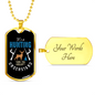 It'S Hunting You Don'T Understand Necklace Stainless Steel or 18k Gold Dog Tag 24" Chain-Express Your Love Gifts