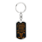 It's Not A Hobby Biker Keychain Stainless Steel or 18k Gold Dog Tag Keyring-Express Your Love Gifts