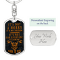 It's Not A Hobby Biker Keychain Stainless Steel or 18k Gold Dog Tag Keyring-Express Your Love Gifts