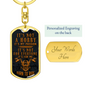 It's Not A Hobby Biker Keychain Stainless Steel or 18k Gold Dog Tag Keyring-Express Your Love Gifts