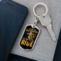 It'S The Ride Biker Keychain Stainless Steel or 18k Gold Dog Tag Keyring-Express Your Love Gifts