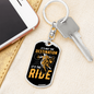 It'S The Ride Biker Keychain Stainless Steel or 18k Gold Dog Tag Keyring-Express Your Love Gifts