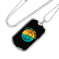 It's Time For Plan B Crypto Necklace Stainless Steel or 18k Gold Dog Tag 24" Chain-Express Your Love Gifts