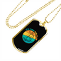 It's Time For Plan B Crypto Necklace Stainless Steel or 18k Gold Dog Tag 24" Chain-Express Your Love Gifts