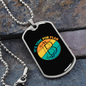 It's Time For Plan B Crypto Necklace Stainless Steel or 18k Gold Dog Tag 24" Chain-Express Your Love Gifts