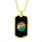 It's Time For Plan B Crypto Necklace Stainless Steel or 18k Gold Dog Tag 24" Chain-Express Your Love Gifts