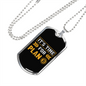 It's Time For Plan Crypto Necklace Stainless Steel or 18k Gold Dog Tag 24" Chain-Express Your Love Gifts