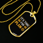 It's Time For Plan Crypto Necklace Stainless Steel or 18k Gold Dog Tag 24" Chain-Express Your Love Gifts