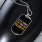 It's Time For Plan Crypto Necklace Stainless Steel or 18k Gold Dog Tag 24" Chain-Express Your Love Gifts