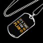 It's Time For Plan Crypto Necklace Stainless Steel or 18k Gold Dog Tag 24" Chain-Express Your Love Gifts