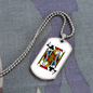 Jack of Clubs Necklace Stainless Steel or 18k Gold Dog Tag 24" Chain-Express Your Love Gifts