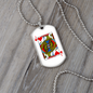 Jack of Hearts Gambler Necklace Stainless Steel or 18k Gold Dog Tag 24" Chain-Express Your Love Gifts