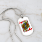 Jack of Hearts Gambler Necklace Stainless Steel or 18k Gold Dog Tag 24" Chain-Express Your Love Gifts