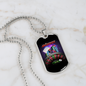 Jackpot Chips Gambler Necklace Stainless Steel or 18k Gold Dog Tag 24" Chain-Express Your Love Gifts