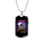 Jackpot Chips Gambler Necklace Stainless Steel or 18k Gold Dog Tag 24" Chain-Express Your Love Gifts