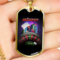 Jackpot Chips Gambler Necklace Stainless Steel or 18k Gold Dog Tag 24" Chain-Express Your Love Gifts
