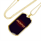 Jackpot Gambler Necklace Stainless Steel or 18k Gold Dog Tag 24" Chain-Express Your Love Gifts