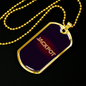 Jackpot Gambler Necklace Stainless Steel or 18k Gold Dog Tag 24" Chain-Express Your Love Gifts