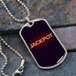 Jackpot Gambler Necklace Stainless Steel or 18k Gold Dog Tag 24" Chain-Express Your Love Gifts