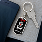 Jagdterrier Keychain Stainless Steel or 18k Gold Dog Tag Keyring-Express Your Love Gifts