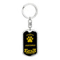 Jagdterrier Keychain Stainless Steel or 18k Gold-Express Your Love Gifts