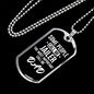 Jailer Dad Necklace Stainless Steel or 18k Gold Dog Tag 24"-Express Your Love Gifts