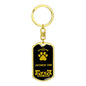 Japanese Chin Keychain Stainless Steel or 18k Gold-Express Your Love Gifts