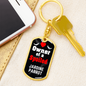 Jardine Parrot Bird Keychain Stainless Steel or 18k Gold Dog Tag Keyring-Express Your Love Gifts