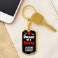 Jardine Parrot Bird Keychain Stainless Steel or 18k Gold Dog Tag Keyring-Express Your Love Gifts