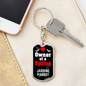 Jardine Parrot Bird Keychain Stainless Steel or 18k Gold Dog Tag Keyring-Express Your Love Gifts