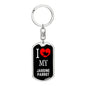 Jardine Parrot Bird Lover Keyring Keychain Stainless Steel or 18k Gold-Express Your Love Gifts