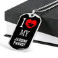 Jardine Parrot Necklace Stainless Steel or 18k Gold Dog Tag 24" Chain-Express Your Love Gifts