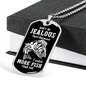 Jealous Of My Catch Fishingnecklace Stainless Steel or 18k Gold Dog Tag 24" Chain-Express Your Love Gifts