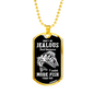 Jealous Of My Catch Fishingnecklace Stainless Steel or 18k Gold Dog Tag 24" Chain-Express Your Love Gifts