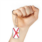 Jersey Flag Necklace Stainless Steel or 18k Gold Dog Tag 24" Chain-Express Your Love Gifts