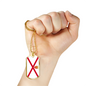 Jersey Flag Necklace Stainless Steel or 18k Gold Dog Tag 24" Chain-Express Your Love Gifts