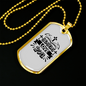 Jesus And Love Christian Necklace Stainless Steel or 18k Gold Dog Tag 24" Chain-Express Your Love Gifts