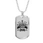 Jesus And Love Christian Necklace Stainless Steel or 18k Gold Dog Tag 24" Chain-Express Your Love Gifts