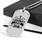 Jesus And Love Christian Necklace Stainless Steel or 18k Gold Dog Tag 24" Chain-Express Your Love Gifts