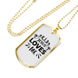 Jesus And Me Christian Necklace Stainless Steel or 18k Gold Dog Tag 24" Chain-Express Your Love Gifts