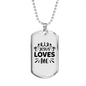 Jesus And Me Christian Necklace Stainless Steel or 18k Gold Dog Tag 24" Chain-Express Your Love Gifts